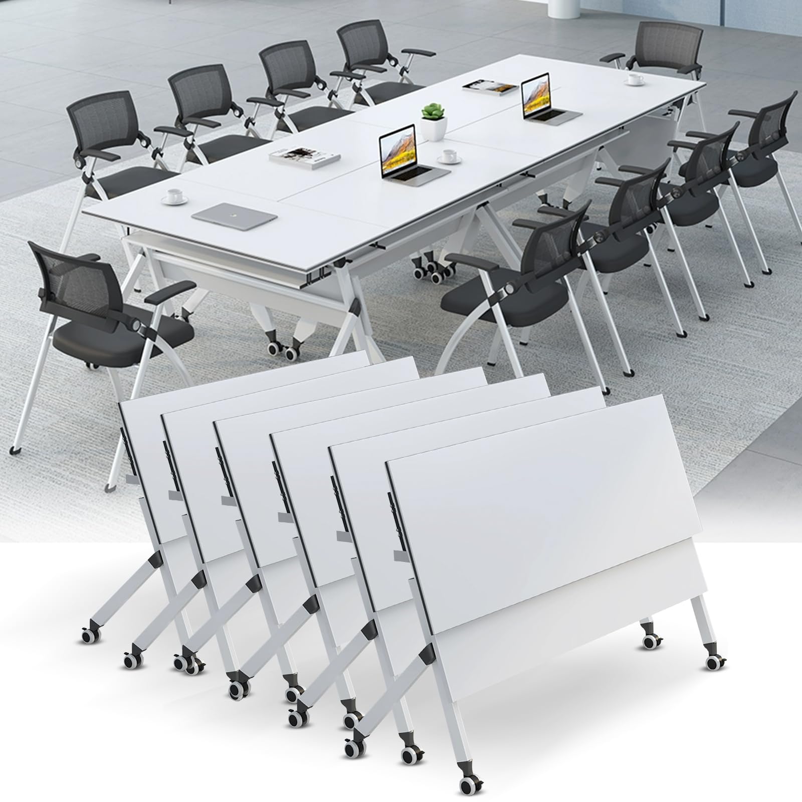 テーブル・机 SHIROKUMAYA Order Table Amazon.com: JNMDLAKO Conference Table, Folding Conference Room